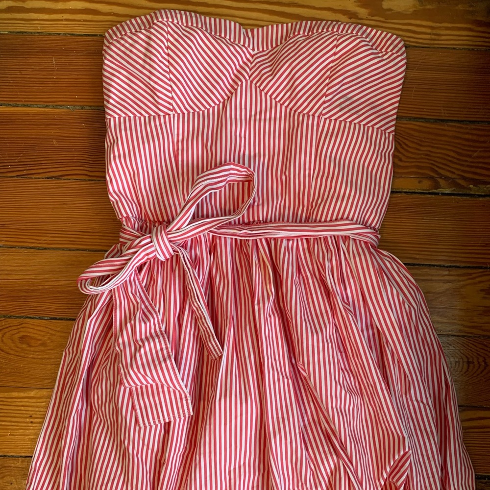 Abercrombie Striped Strapless Dress